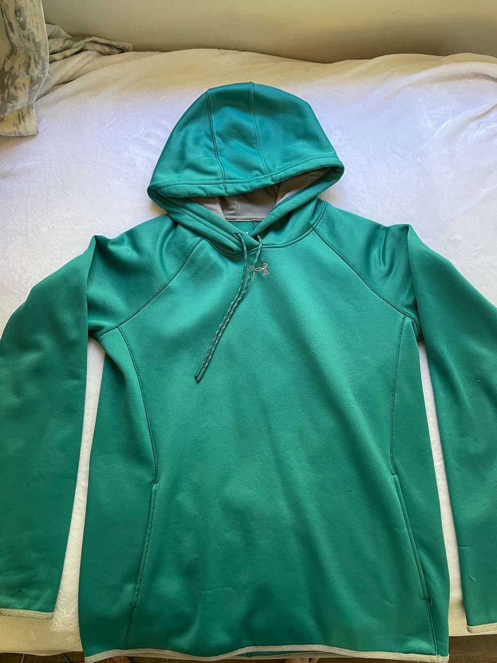 Men Teal Hoodie